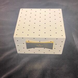 Kate Spade White and Black Polka Dot Jewelry/Trinket Box